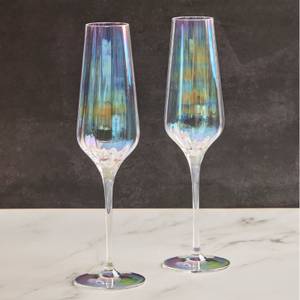 Palazzo Champagnerflöten 2er Set Glas - 7 x 28 x 7 cm