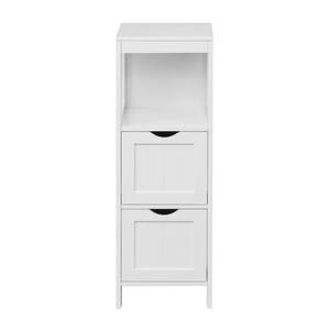 Armoire de salle de bains Selaginella Blanc - Bois manufacturé - 30 x 84 x 30 cm