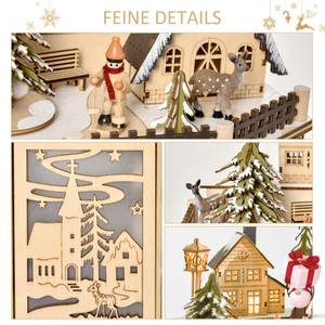 Weihnachts-Adventskalender 830-414 Braun - Holzwerkstoff - 20 x 29 x 25 cm