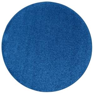 Teppich Hochflor Shaggy Cottage Rund Blau - 133 x 133 cm