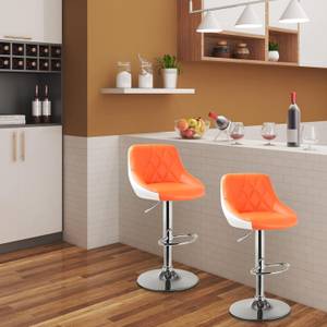 Barhocker Giovanni (2er Set) Orange