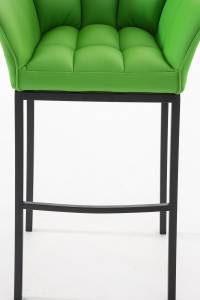 Tabouret de bar DAMASO Lot de 2 Vert - Noir