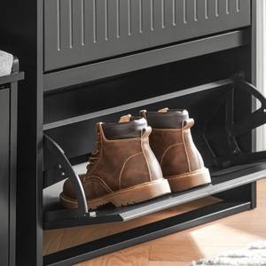 Schuhschrank FSR165-K-SCH Schwarz - Höhe: 81 cm