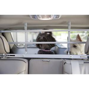 Barrière d'auto pour chien 444447 Argenté - Métal - 152 x 51 x 1 cm