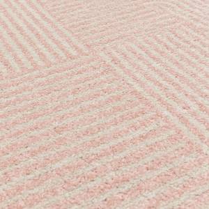 Tapis tissé plat moderne NEO GEO Rose foncé - 160 x 230 cm