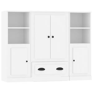 Highboard 3er Set DE1845 Weiß