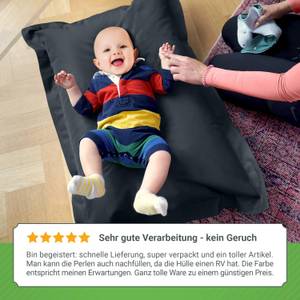Kinder-Sitzsack 70x100cm & 70 Liter Beige - Kunststoff - Textil - 70 x 10 x 100 cm
