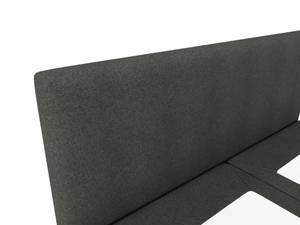 Lit boxspring ONAN Gris - Textile - 165 x 105 x 207 cm