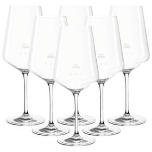 Rotweingläser geeicht Puccini 6er Set Glas - 11 x 26 x 11 cm