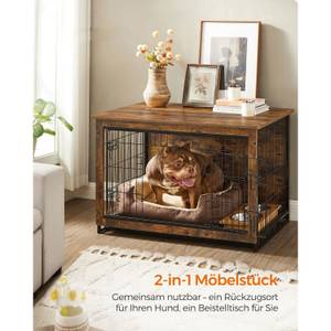 Hundekäfig Johannesburg Braun - Holzwerkstoff - 65 x 68 x 98 cm