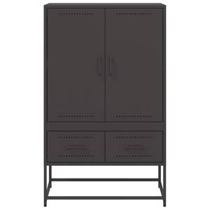 Highboard DE8520 Schwarz - Metall - 39 x 112 x 68 cm