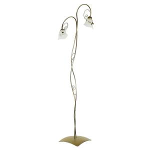 Lampadaire KOKARDA Doré - Blanc - Verre - Métal - 44 x 169 x 44 cm