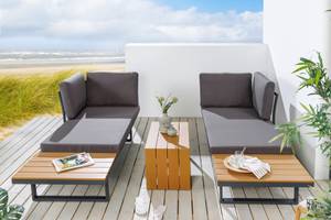 Sitzgruppe IBIZA MODULAR LOUNGE Grau - Textil - 250 x 80 x 180 cm