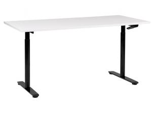 Schreibtisch DESTIN IV Schwarz - Weiß - Breite: 160 cm