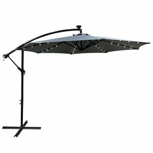 Parasol de jardin MILIN Noir - Gris