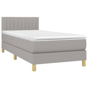 Boxspringbett 3017288-17 Hellgrau - 90 x 193 cm