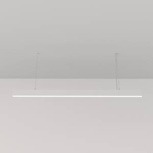 Suspension Luminaire BASIS 1 Blanc - Métal - 120 x 8 x 3 cm