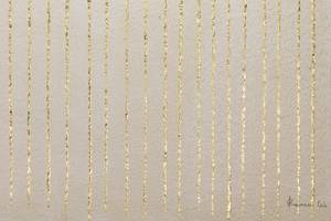 Acrylbild handgemalt Goldenes Gefängnis Schwarz - Gold - Massivholz - Textil - 100 x 75 x 4 cm