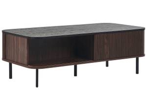 Table basse JOSE Noir - Marron - Bois manufacturé - 120 x 41 x 60 cm