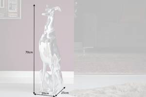 GREYHOUND Silber - Metall - 20 x 70 x 25 cm