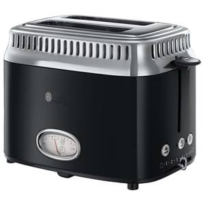 Toaster Retro Klassisch Schwarz 1300 W Schwarz - Metall - 18 x 23 x 29 cm