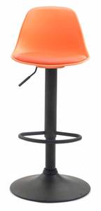 Barhocker Kiel 2er Set Orange - Schwarz