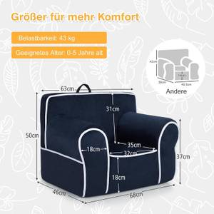 Kindersofa HV10047 Blau