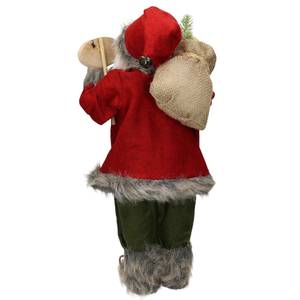 Weihnachtsmann Deko Figur 22x14x47cm rot Rot