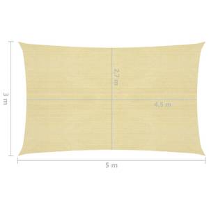 Voiles d'ombrage 3016419-6 Beige - 500 x 300 cm