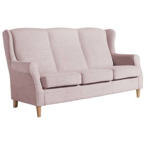 Lorris Sofa 3-Sitzer Pink - Kunststoff - Textil - Holz teilmassiv - 193 x 103 x 86 cm