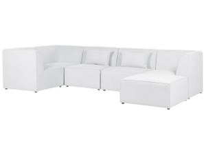 Modulsofa LEMVIG 6-tlg Cremeweiß - Weiß - 332 x 166 cm