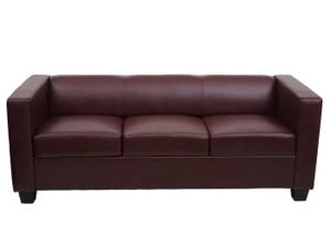 3er Sofa Lille Rotbraun