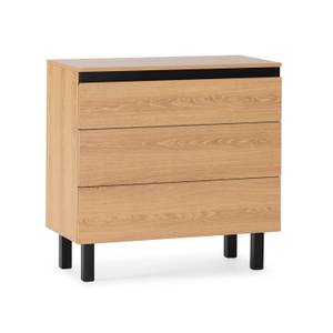 Commode de nuit Molina Marron - Bois manufacturé - Matière plastique - 40 x 80 x 80 cm