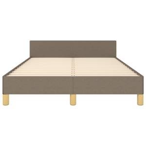 Bettgestell mit Kopfteil 3016044-2 Braun - Taupe - Breite: 123 cm