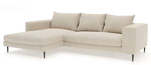 Ecksofa AUSTIN II Beige - Ecke davorstehend links