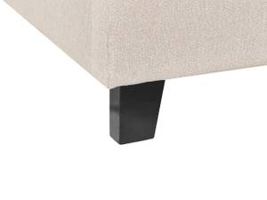 Doppelbett ROANNE Beige - Eiche Dunkel - 169 x 211 cm - Textil