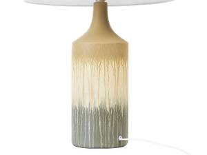 Tischlampen CALVAS Beige - Grau - Weiß - Keramik - 40 x 64 x 40 cm