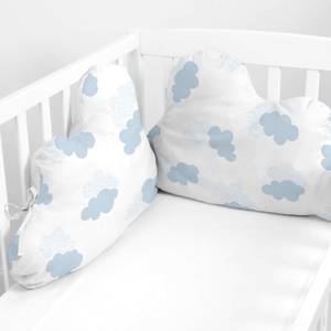 Clouds Tour de lit forme 60x40 cm Bleu Bleu - Textile - 10 x 60 x 40 cm