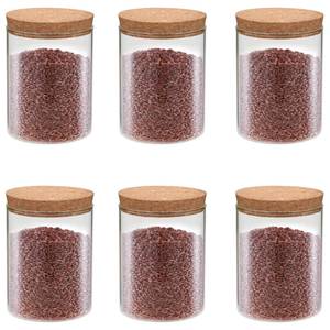 Pot de stockage en verre(lot de 6) 50839 Verre - 1 x 1 x 1 cm