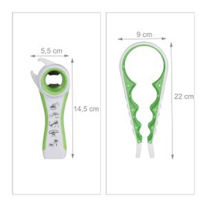 Ouvre-couvercle blanc-vert lot de 20 Vert - Blanc