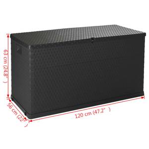 Aufbewahrungsbox Grau - Kunststoff - 56 x 63 x 120 cm