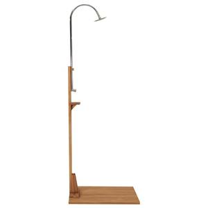 Douche de jardin Marron - Bois massif - Bois/Imitation - 75 x 210 x 75 cm