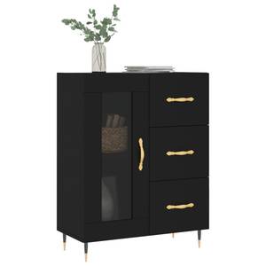 Sideboard DE3415 Schwarz - Holzwerkstoff - 70 x 90 x 34 cm