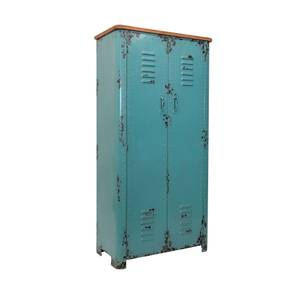 Armoire casier en métal turquoise Turquoise - Métal - 75 x 153 x 38 cm