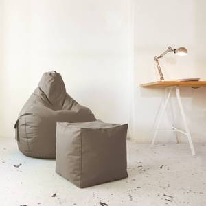 Tabouret pouf "Cube" 40x40x40cm Kaki