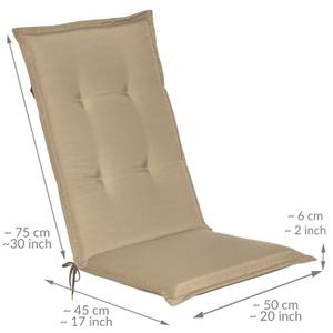 4er Set Hochlehner Auflagen Loft HL Beige