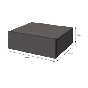 Nachttisch hängend mit 1 Schublade Grau - Grau - Tiefe: 46 cm