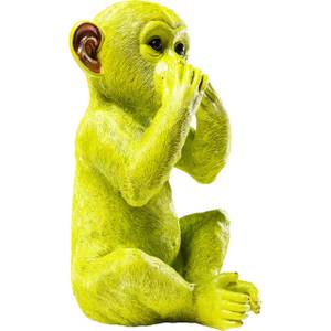 Tirelire Monkey Iwazaru citron Vert - Matière plastique - 23 x 35 x 24 cm