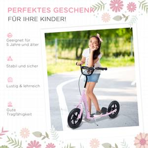 Kinderscooter 371-027PK Hochglanz Altrosa