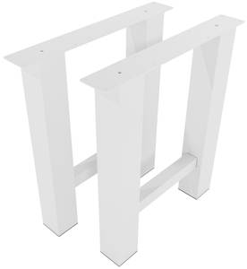 pieds de table Hunker Lot de 2 Blanc - Largeur : 70 cm